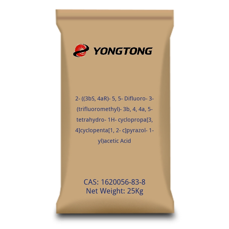 2-((3bS,4aR)-5,5-Difluoro-3-(trifluoromethyl)-3b,4,4a,5-tetrahydro-1H-cyclopropa[3,4]cyclopenta[1,2-c]pyrazol-1-yl)acetic Acid-cas-1620056-83-8