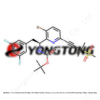 tert-Butyl (S)-(1-(3-bromo-6-(3-methyl-3-(methylsulfonyl)but-1-yn-1-yl)pyridin-2-yl)-2-(3,5-difluorophenyl)ethyl)carbamate
