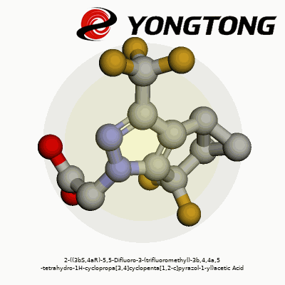 2-((3bS,4aR)-5,5-Difluoro-3-(trifluoromethyl)-3b,4,4a,5-tetrahydro-1H-cyclopropa[3,4]cyclopenta[1,2-c]pyrazol-1-yl)acetic Acid