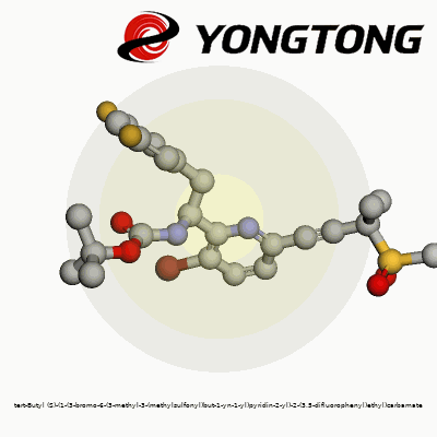 tert-Butyl (S)-(1-(3-bromo-6-(3-methyl-3-(methylsulfonyl)but-1-yn-1-yl)pyridin-2-yl)-2-(3,5-difluorophenyl)ethyl)carbamate