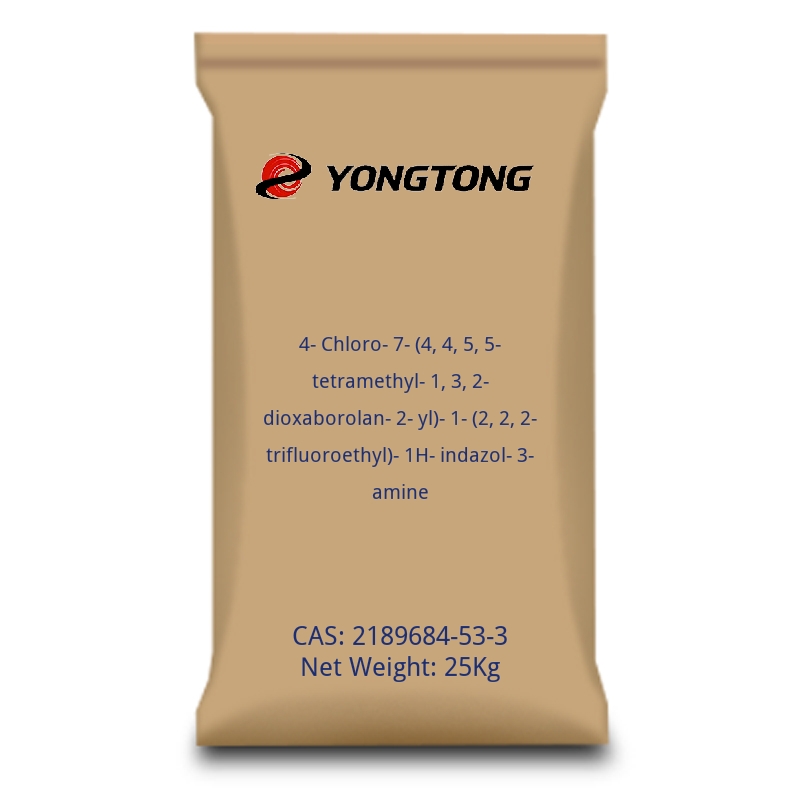 4-Chloro-7-(4,4,5,5-tetramethyl-1,3,2-dioxaborolan-2-yl)-1-(2,2,2-trifluoroethyl)-1H-indazol-3-amine-cas-2189684-53-3