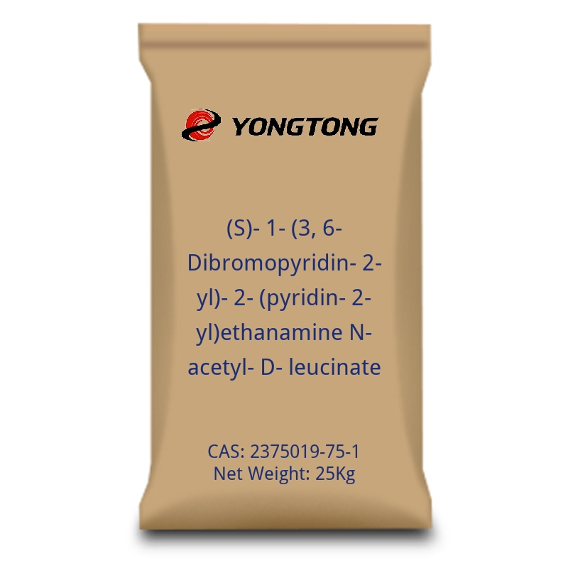 (S)-1-(3,6-Dibromopyridin-2-yl)-2-(pyridin-2-yl)ethanamine N-acetyl-D-leucinate-cas-2375019-75-1